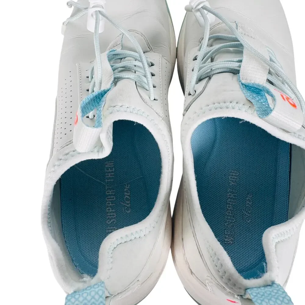 Clove We Support You Nursing Shoes Unisex Size W8.5/M7 White Low‎ Top Lace Up